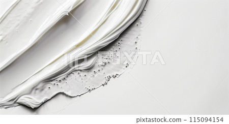 Close up cosmetic texture. A skin care product. White background. Copy space 115094154
