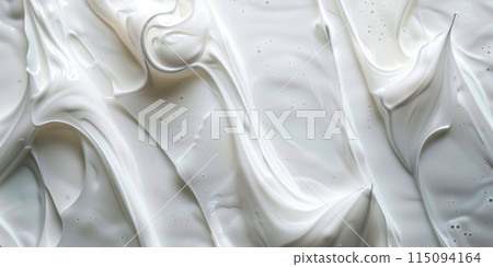 Close up cosmetic texture. A skin care product. White background. Copy space 115094164