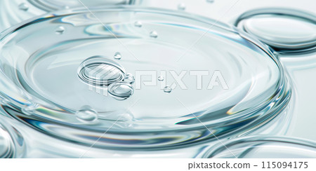 Clear gel serum texture. Liquid skincare cream background Clear gel serum texture. Liquid skincare cream background 115094175