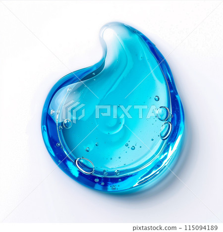 Cosmetic Cream Gel Texture Isolated On White Background. 115094189