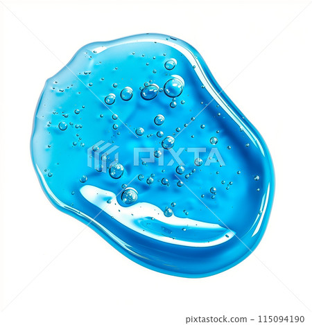 Cosmetic Cream Gel Texture Isolated On White Background. 115094190