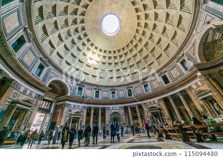 Interior of the Pantheon in Rome, Italy Interior of the Pantheon in Rome, Italy 115094480