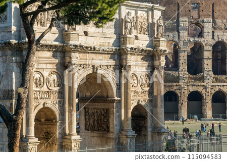 Arch of Constantine in Rome, Italy 115094583