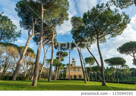 Villa Borghese park in Rome, Italy 115094593