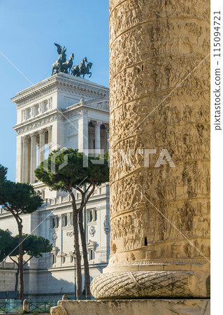 Roman ruins in Rome, Italy 115094721