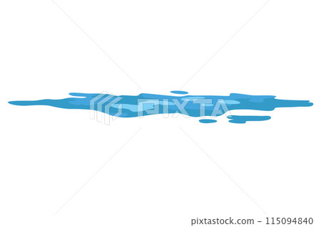 Animation water wave frame. Water splash for animation and visual effects. Sea or ocean wave with drops or splatters. Cartoon vector illustration 115094840