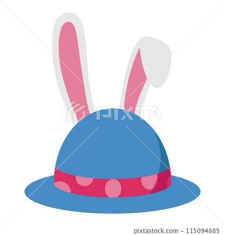 Clown circus costume element. Funny hat holiday. Joker icon. Party color vector element Clown circus costume element. Funny hat holiday. Joker icon. Party color vector element 115094885