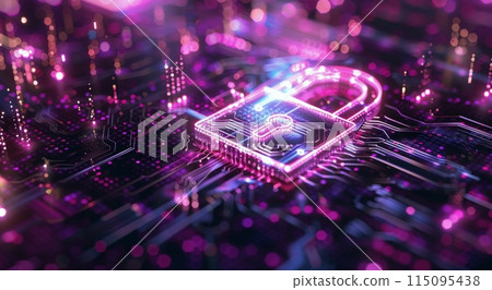 Computer Circuit Board With Lock 115095438
