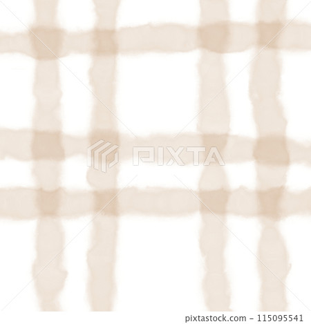 Brown Beige Plaid Gingham Check Hand Drawn Background Overlay Brown Beige Plaid Gingham Check Hand Drawn Background Overlay 115095541