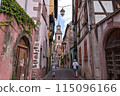 Riquewihr, one of the most beautiful villages of France (Alsace, France) 115096166