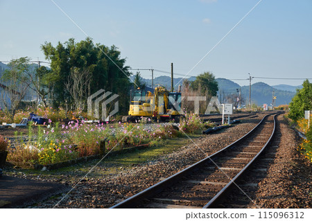 Railway Scenery Kyomachi Onsen Station Railway Scenery Kyomachi Onsen Station 115096312