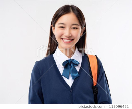 有書包的學校女孩 115096451