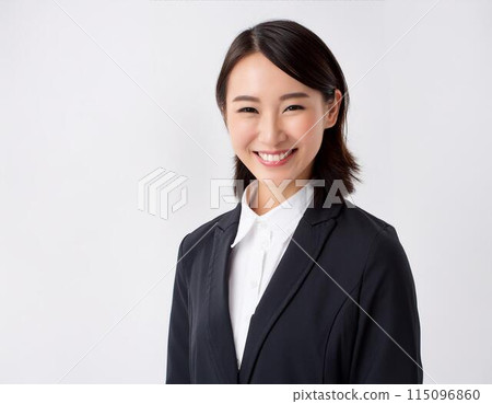 一位微笑的年輕上班族女性提供指導 一位微笑的年輕上班族女性提供指導 115096860