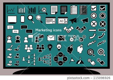 Web marketing icon set Web marketing icon set 115096926