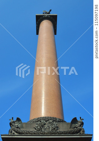 Alexander Column against blue sky. Alexander Column against blue sky. 115097198