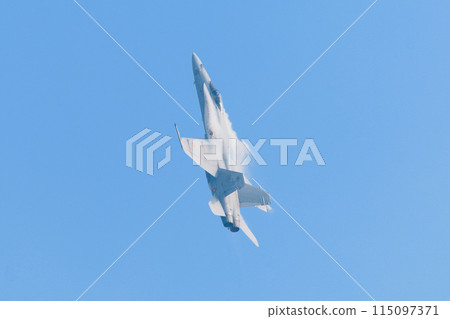 Spanish Air Force EF-18A Hornet soars 115097371