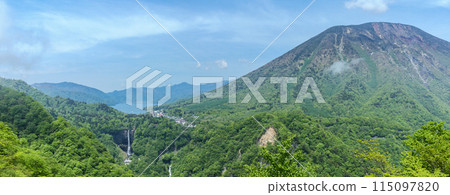 從栃木縣明智平展望台眺望日光全景 從栃木縣明智平展望台眺望日光全景 115097820