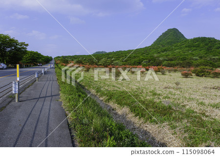 Fresh greenery on Mount Soma and the Jomo Sanzan Panorama Highway Fresh greenery on Mount Soma and the Jomo Sanzan Panorama Highway 115098064