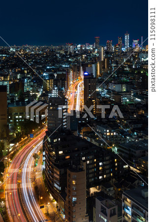 從文京市民中心向池袋看東京夜景 115098111