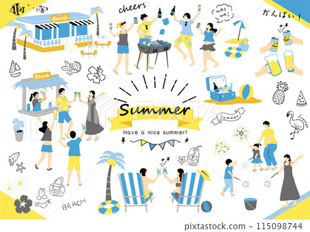 人們享受夏天 人們享受夏天 115098744