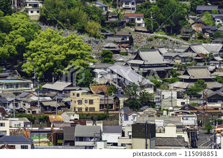 從向島千光寺山索道山麓站看到的尾道市景 廣島縣尾道市 115098851