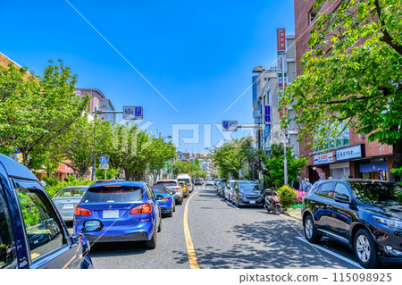 Urban landscape of Setagaya Ward, Tokyo - Sakurashinmachi Station 115098925