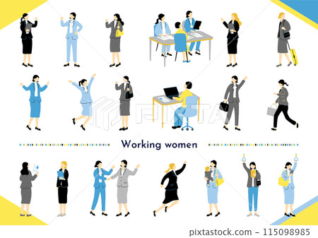 職業婦女商務場景素材合集 115098985