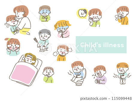 關於兒童疾病的插圖集 115099448