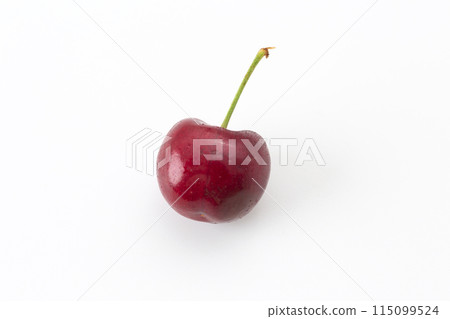 白色背景上的美國櫻桃 115099524