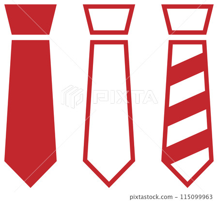 Tie icon red Tie icon red 115099963