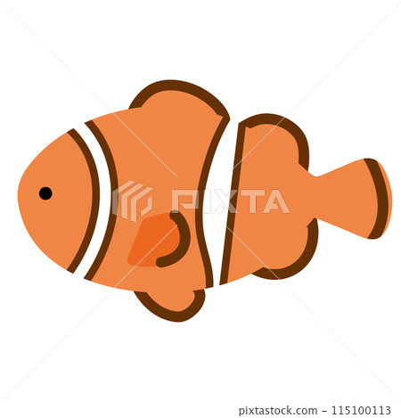 Cute clownfish illustration Cute clownfish illustration 115100113