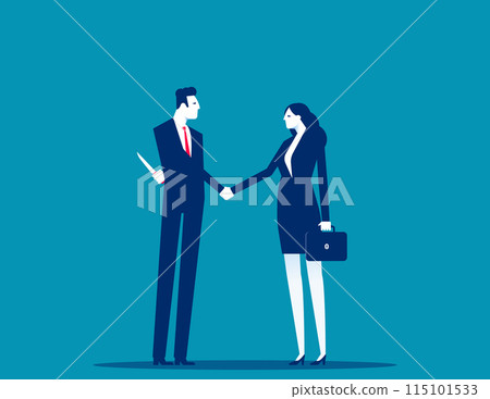 Business person Knife in the back. Betrayal in business vector concept Business person Knife in the back. Betrayal in business vector concept 115101533
