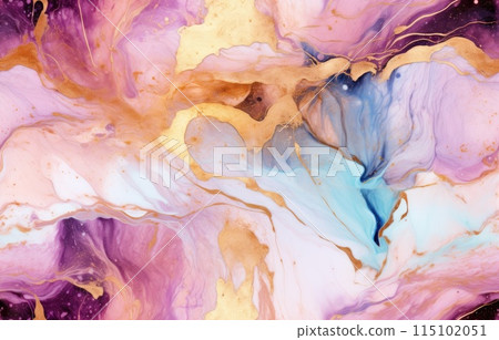 Pink Onyx Crystal Marble Texture with Icy Colors, Polished Quartz Stone 115102051