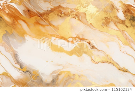 Luxury abstract fluid art painting in alcohol ink technique, mixture of colorful 115102154