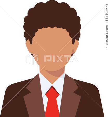 businessman avatar flat Icon. 115102673