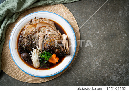 Boiled Fish Head with Soy Sauce Boiled Fish Head with Soy Sauce 115104362