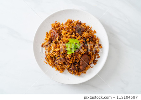 Nasi goreng - fried rice with pork in Indonesia style 115104597