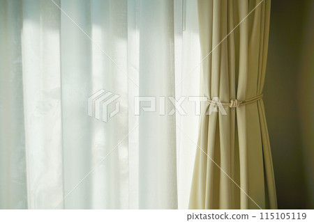curtain with window and sunlight 115105119