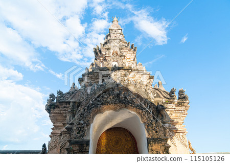beautiful architecture at Pra That Lampang Luang in Thailand beautiful architecture at Pra That Lampang Luang in Thailand 115105126