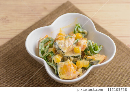 Pumpkin and corn salad Pumpkin and corn salad 115105738