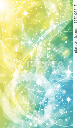 Sparkling yellow and green background material AI image 115106245