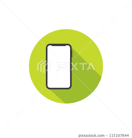 Telephone icon flat design 115107644