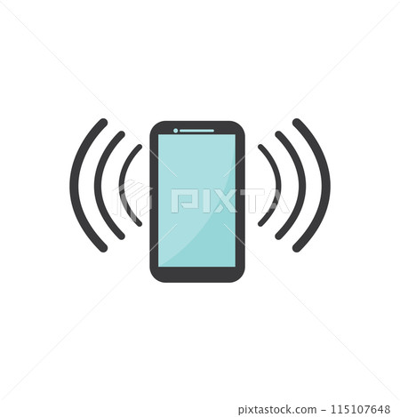 Telephone icon flat design Telephone icon flat design 115107648
