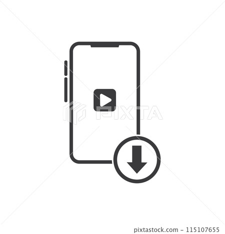Telephone icon flat design Telephone icon flat design 115107655