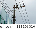 Electric wires in the city 115108010