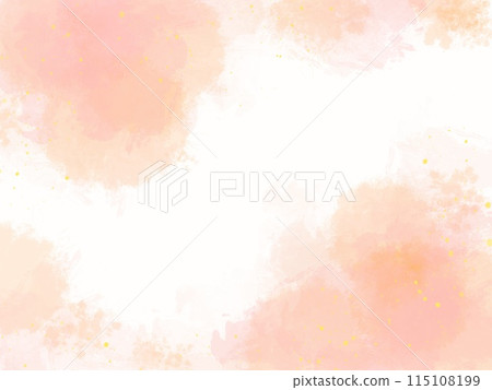 淡粉紅色和橘色水彩紋理 淡粉紅色和橘色水彩紋理 115108199