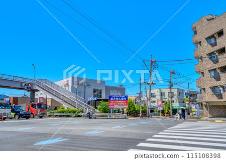 Urban landscape of Nerima Ward, Tokyo - Shin-Sakuradai Station 115108398