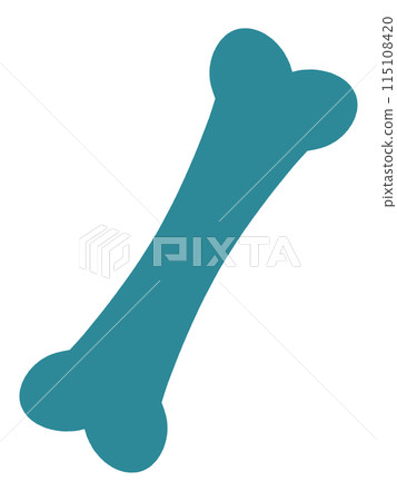 Simple bone silhouette illustration material 115108420