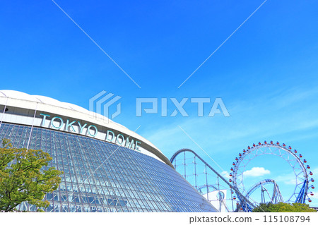 Tokyo Dome and Tokyo Dome City Attractions in Bunkyo Ward, Tokyo Tokyo Dome and Tokyo Dome City Attractions in Bunkyo Ward, Tokyo 115108794
