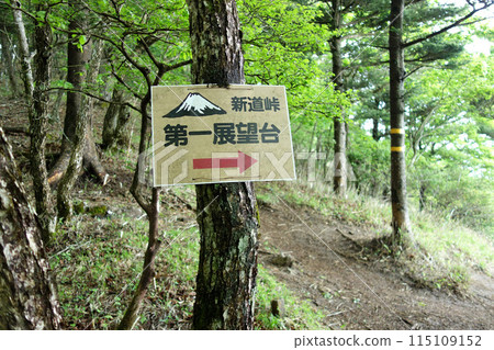 Information board for Shindo Pass First Observation Deck 115109152